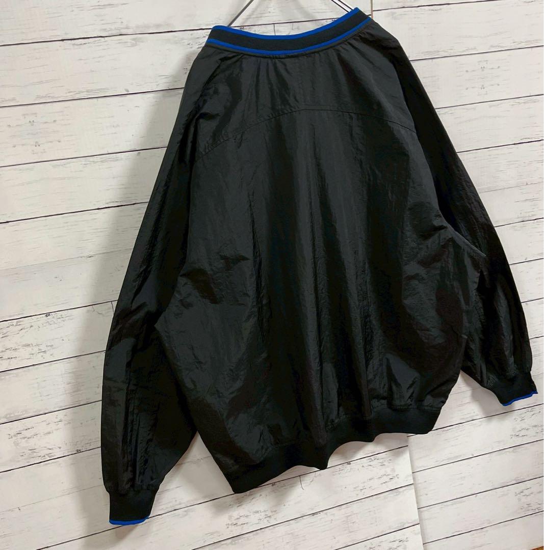 1【希少XXL】ナイキ☆銀タグ Vネック ナイロン プルオーバー☆7419