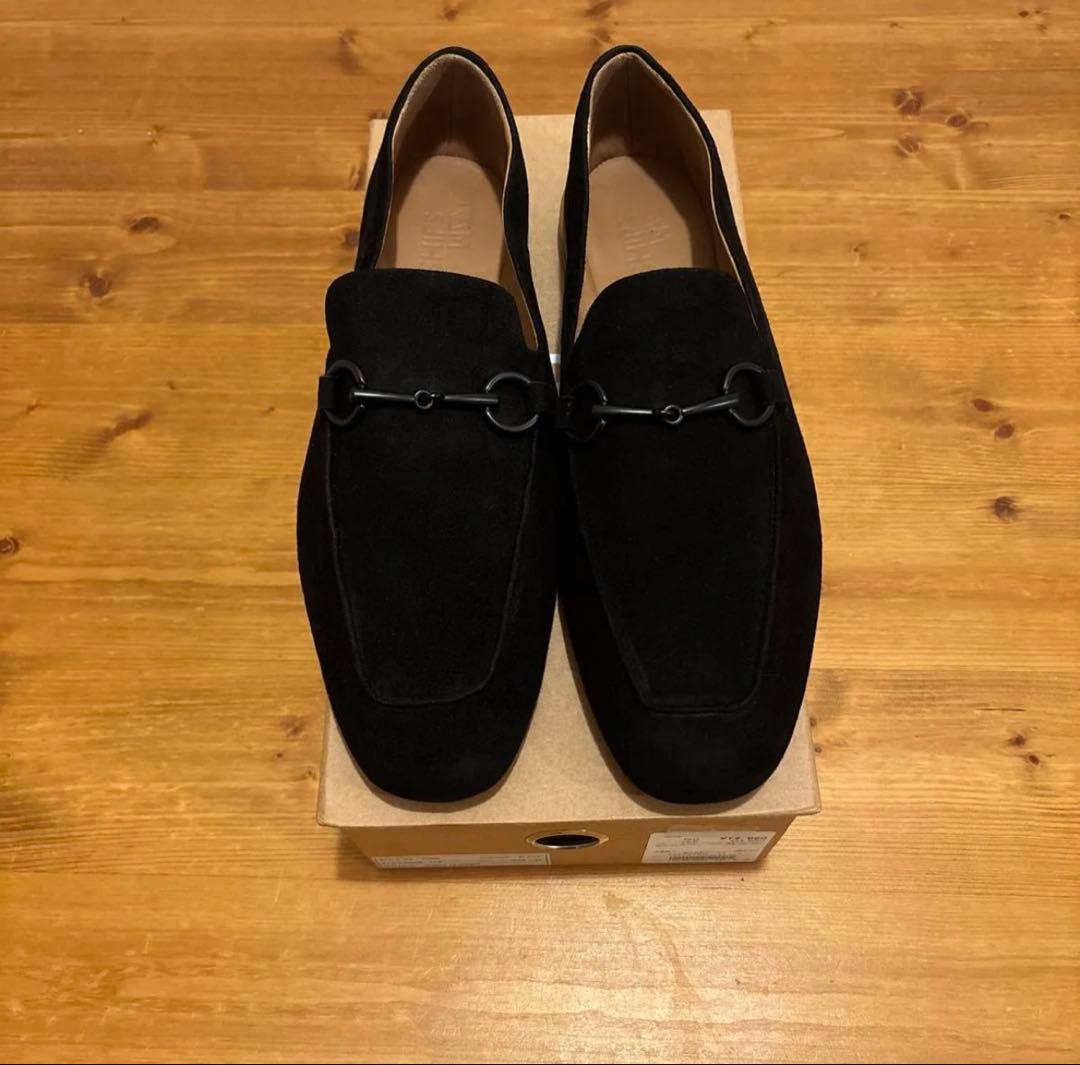 SHIPS シップス 靴 メンズ スエード ローファー BLACK 黒 - メルカリ