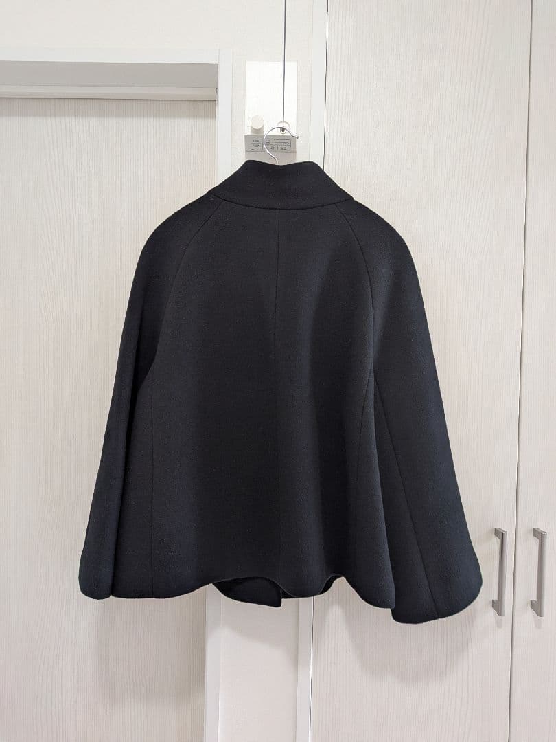 美品・24AW □ANAYI アナイ ウールビーバーショートコート 黒 38