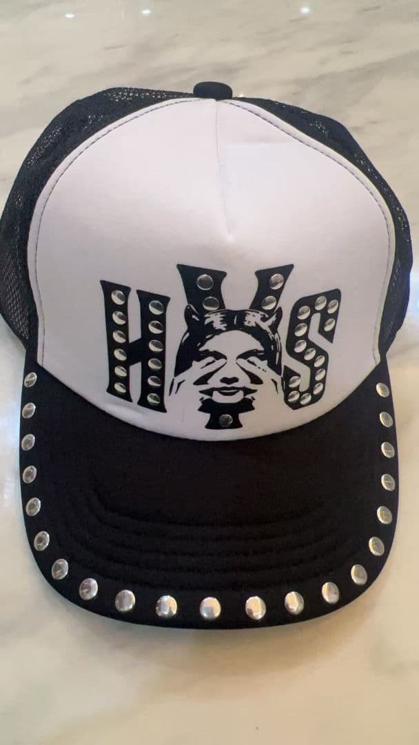 【新品未使用】ヒステリックグラマー　スタッズメッシュキャップ #011 HYSTERIC GLAMOUR SEE NO EVIL スタッズメッシュキャップ (キャップ