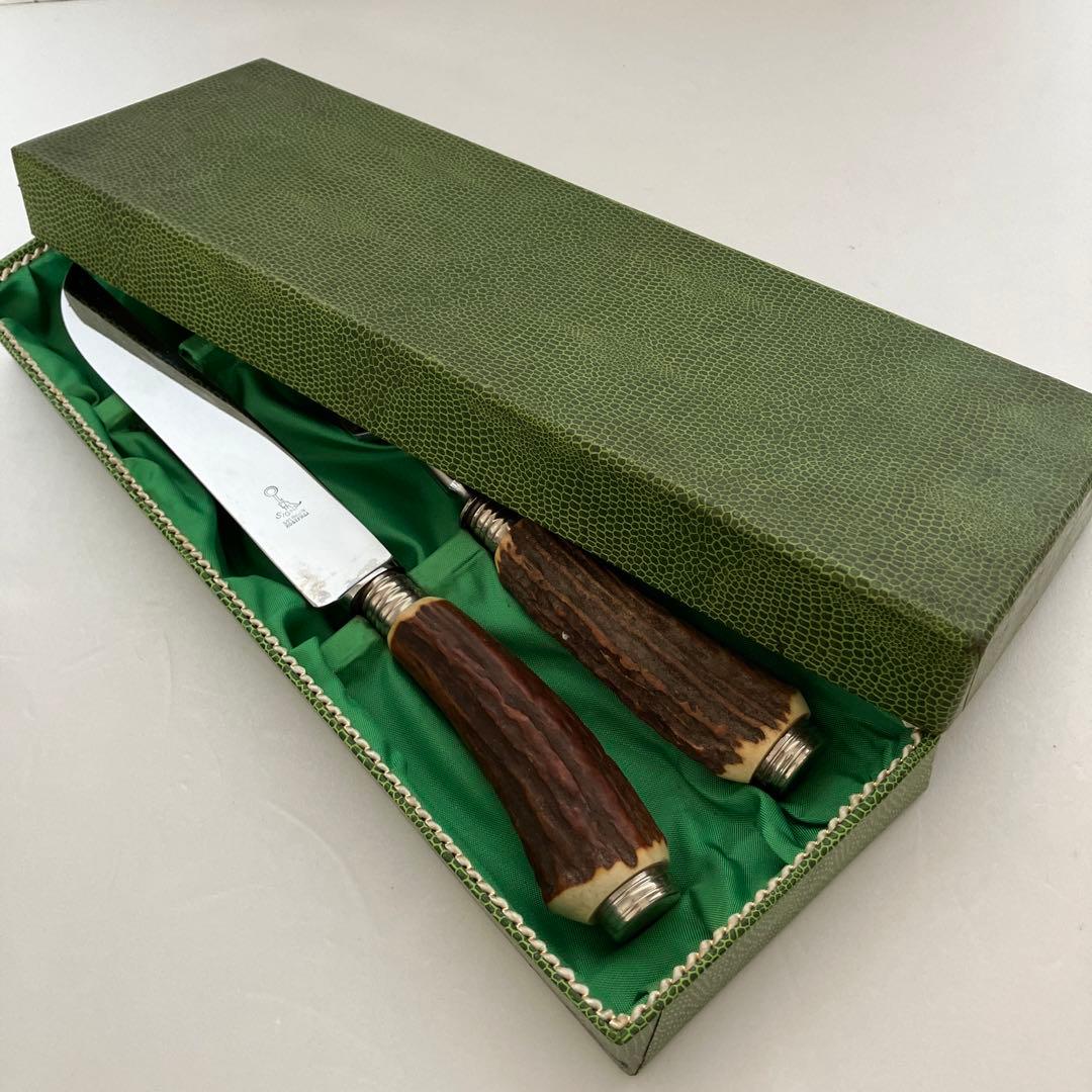 ゾーリンゲン カービングナイフ&フォークセット 鹿角柄 - メルカリ