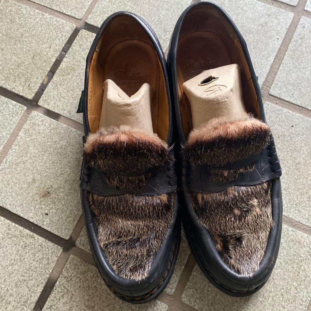 パラブーツ　ファー　ローファー パラブーツParaboot ORSAY LAPIN ラビットファーローファーシューズ