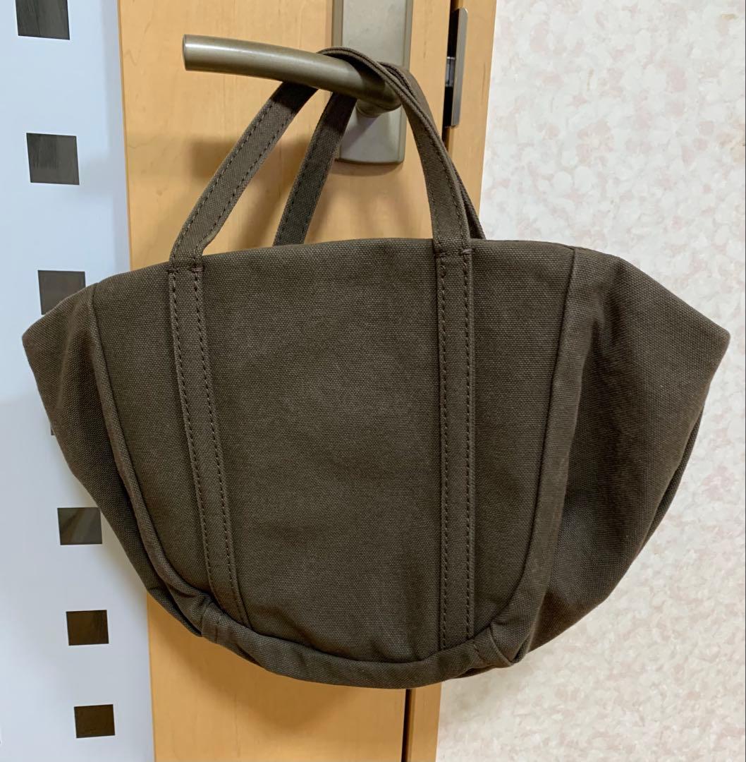 エバゴス ダークブラウン かごバッグ リネンの被せ付き - メルカリ