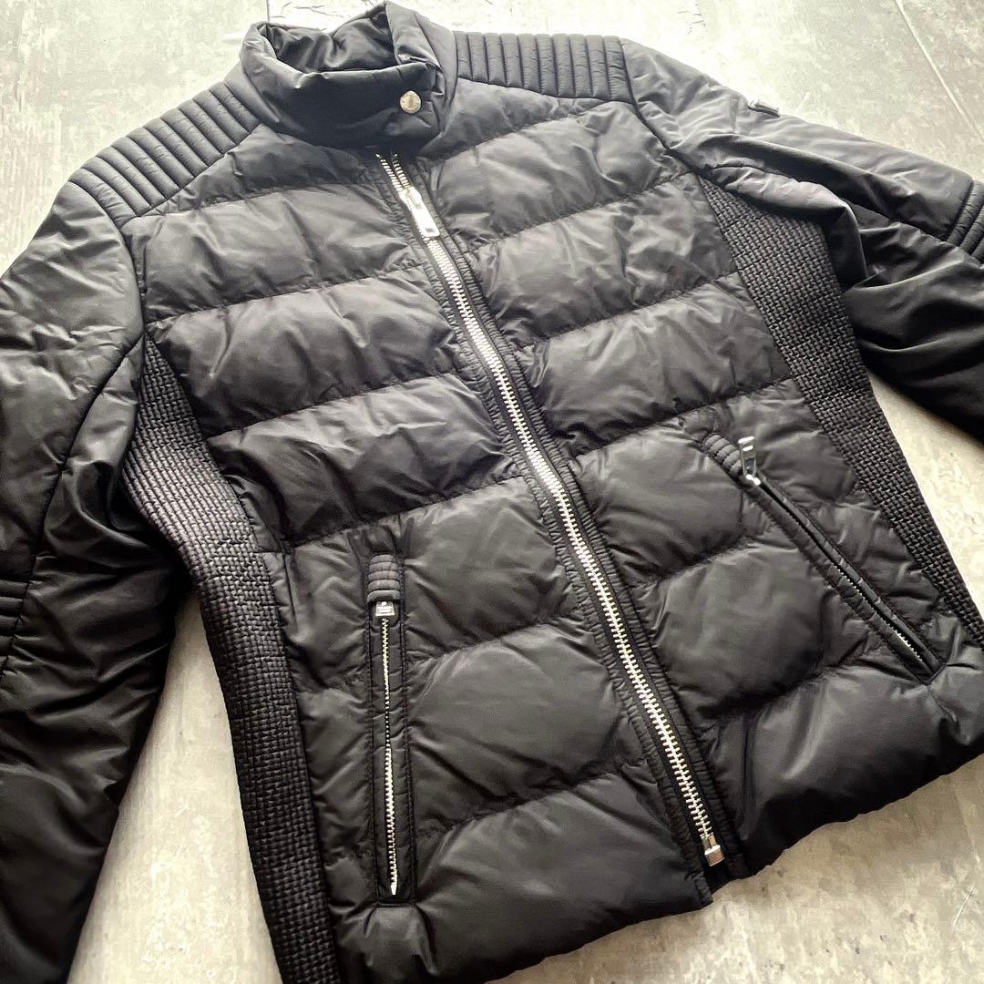 PRADA プラダ 三角ロゴ ライダース ダウンジャケット 短丈 ブルゾン