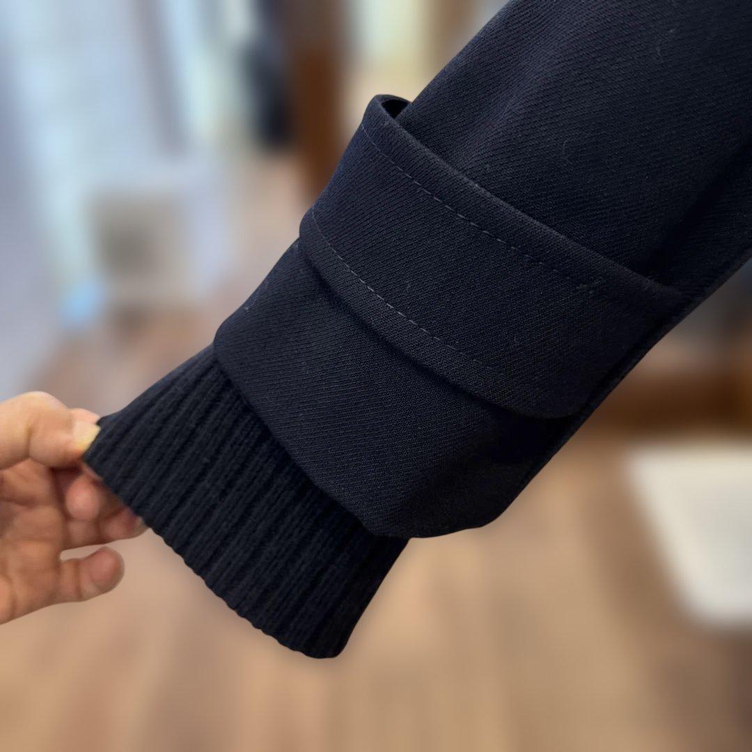 レリアン ホワイトレーベル11号 近年タグ 濃紺 ウールのピーコート 冬