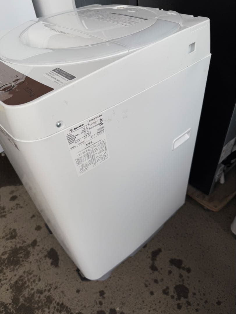 高年式】2021年式 7kg SHARP 洗濯機 ES-T713-1 - メルカリ