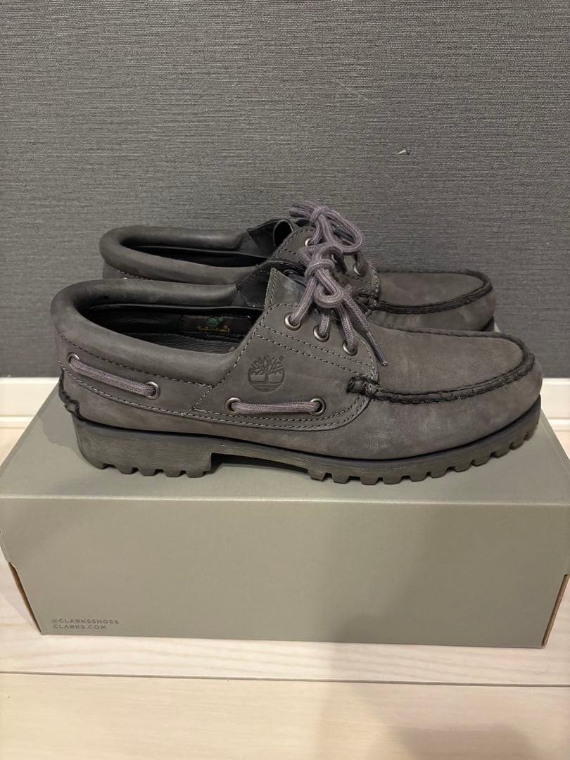 【美品】Timberland スリーアイ　グレー　26.0cm