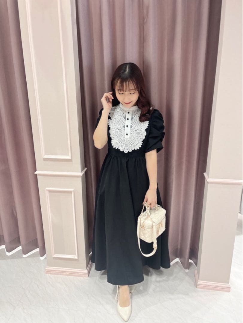 An MILLE ヨークレースフレアOP ワンピース アンミール エブリン