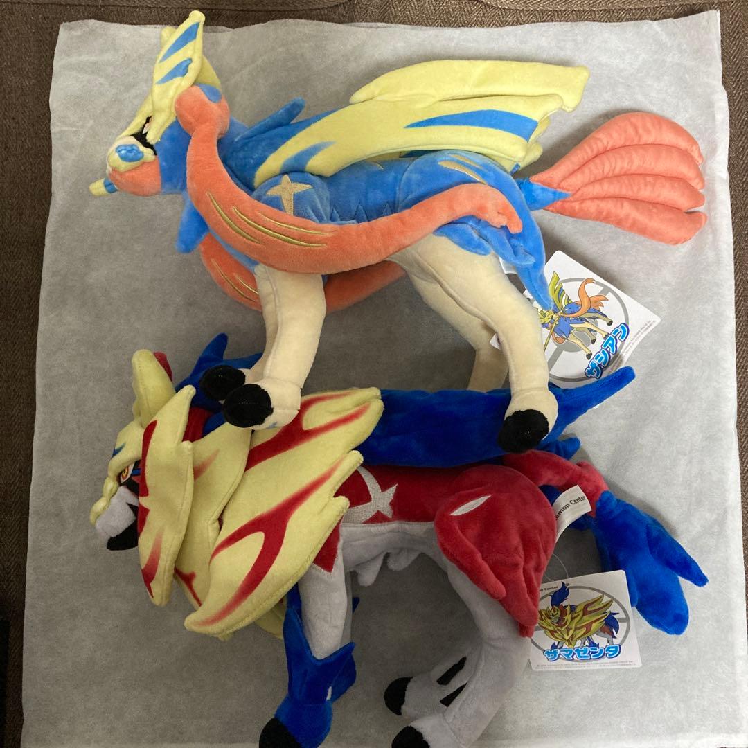 ポケモンセンター ザシアン ザマゼンダ ぬいぐるみ - メルカリ