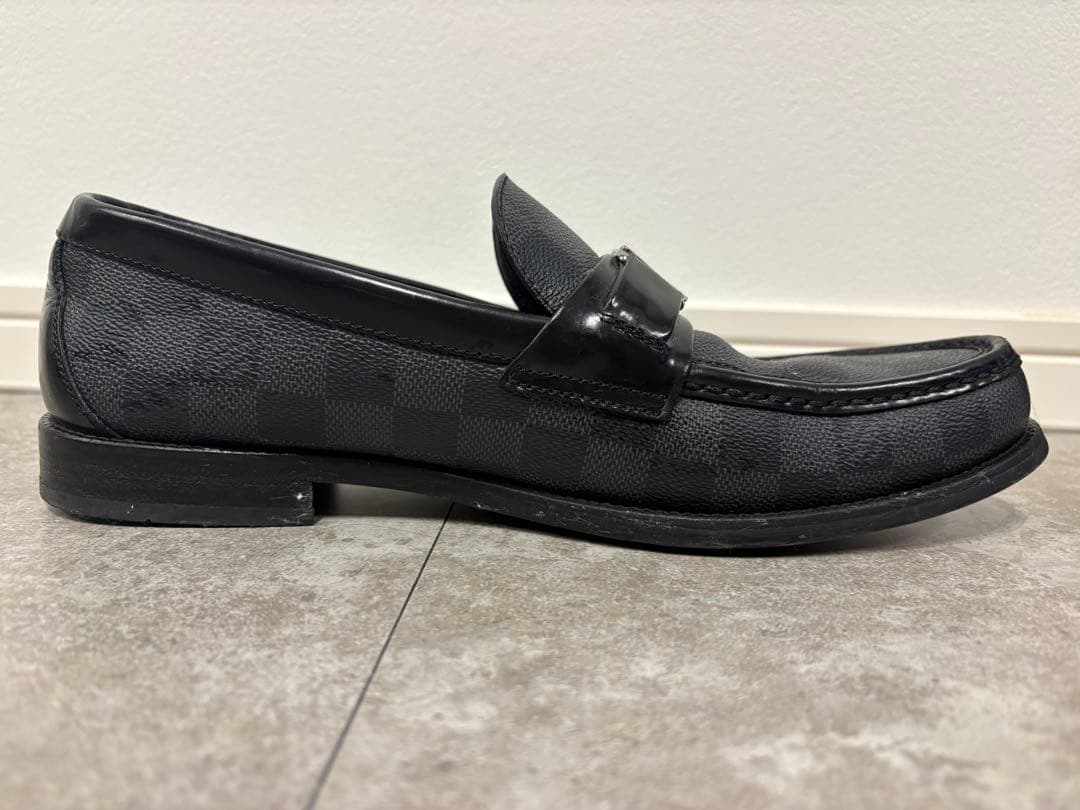 ルイ・ヴィトン メジャーローファー LVロゴ ダミエ 27.5cm