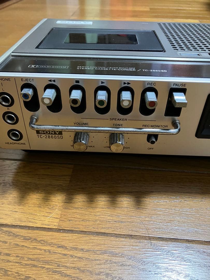 SONY TC-2860SDカセットデンスケ 動作難あり