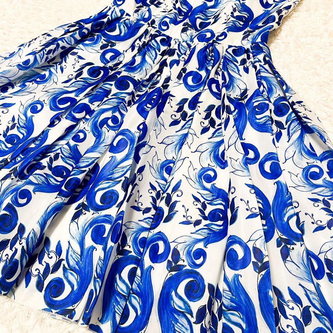 タグ付 近年 ドルチェ&ガッパーナ マジョリカ ワンピース ブルー