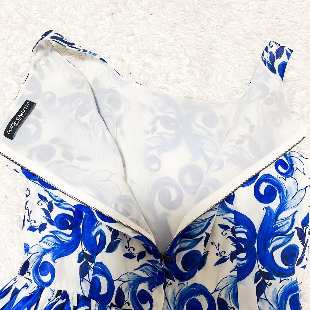 タグ付 近年 ドルチェ&ガッパーナ マジョリカ ワンピース ブルー