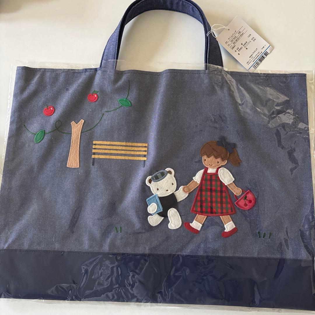 新品未使用タグつき familiar ファミリア デニムバッグ - メルカリ