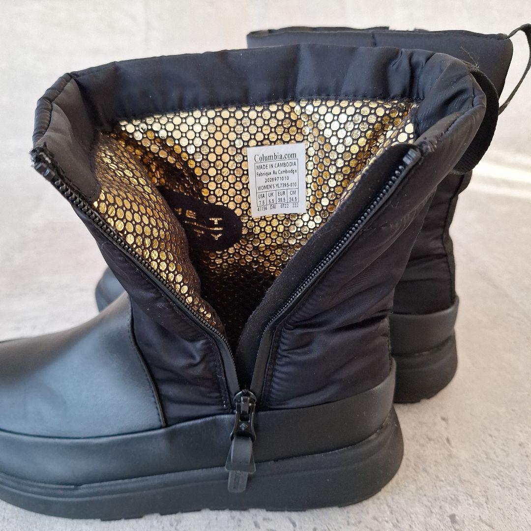 【美品】コロンビア サップランド ブーツ スリー ディーヴァ 24.5cm 黒