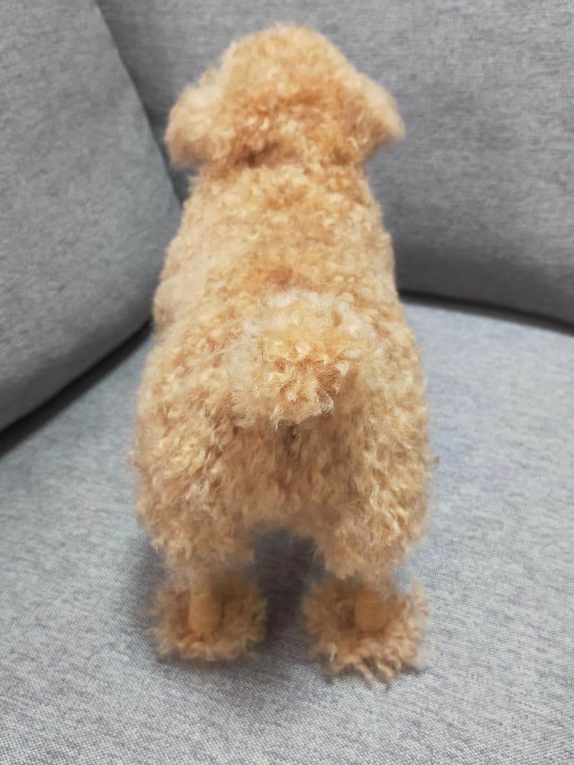 送料込み。お値下げ。トイプードルレッドちゃん。羊カット♡立ちポーズ