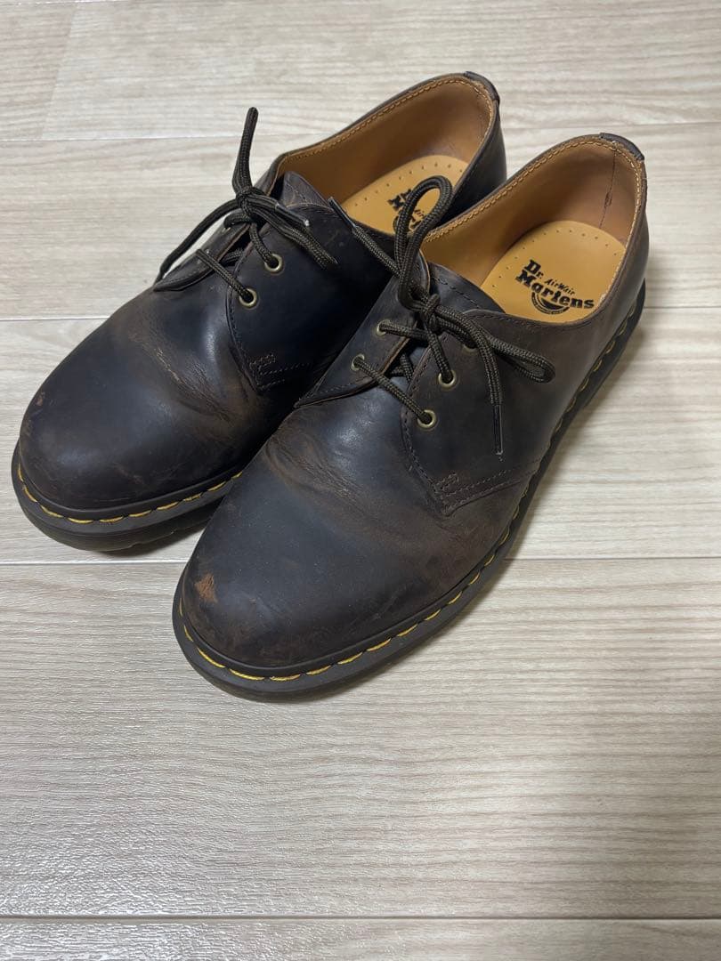 ドクターマーチン1461 ダークブラウン 28 ドクターマーチン Dr.Martens 3ホール シューズ ベックス メンズ 1461