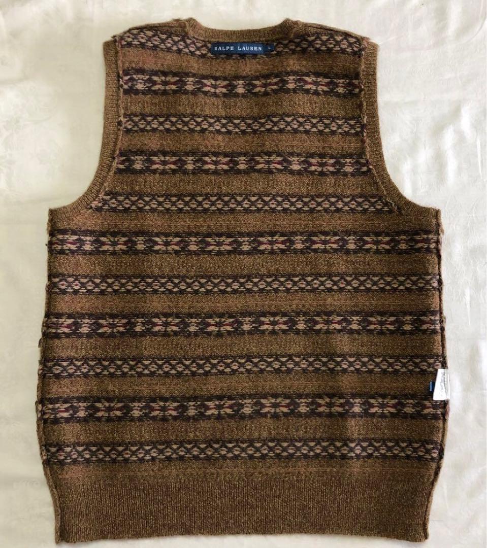 ラルフローレン ニットベスト フェアアイル柄 Lサイズ - メルカリ