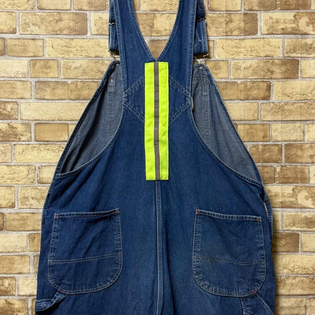 ディッキーズ メキシコ製 デニムオーバーオール リフレクター ワーク