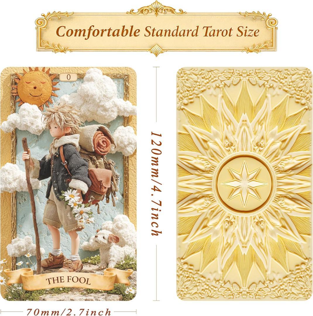 正規品タロットカード】可愛い粘土細工で世界観を表現✨クレイアート
