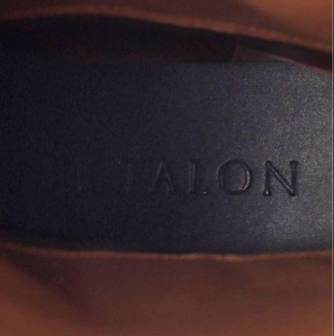 <LE TALON> 2cmワイドシャフトロングブーツ ブラック 24.5cm