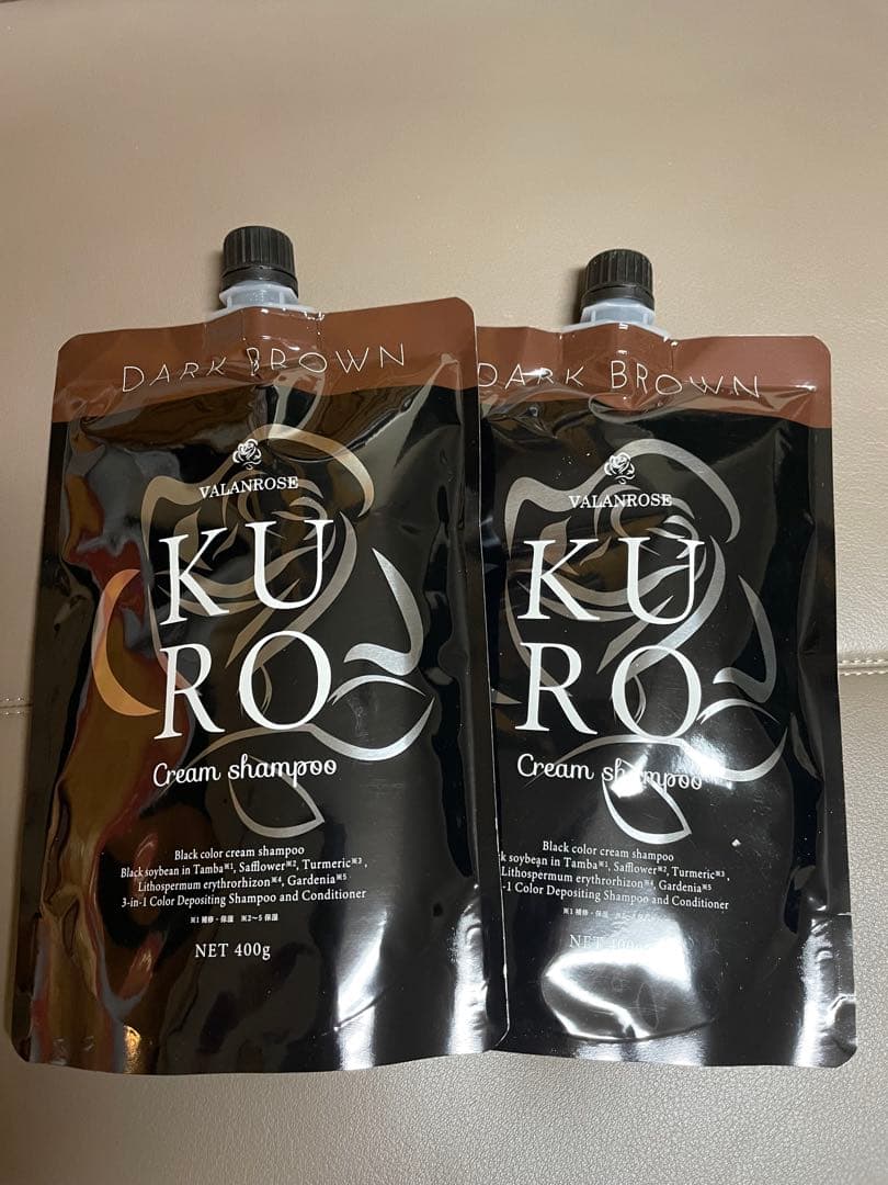 バランローズKURO ダークブラウン クリームシャンプー 2個セット400×2 バランローズKURO クリームシャンプーダークブラウン 400g 2個セット