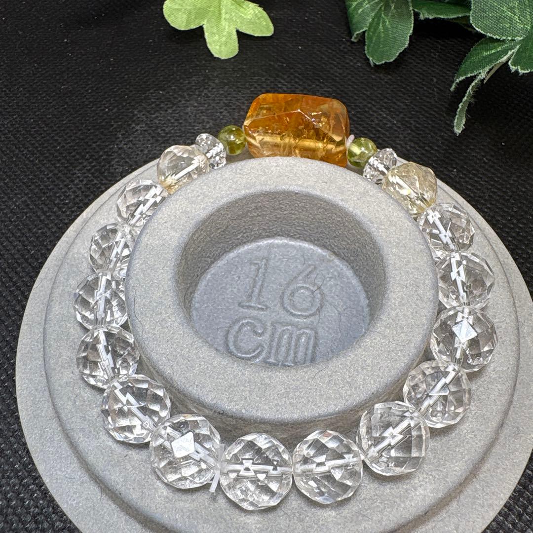 野村早代様お取置き10/20＊ハニーシトリン 虹 レモンシトリン ペリドット