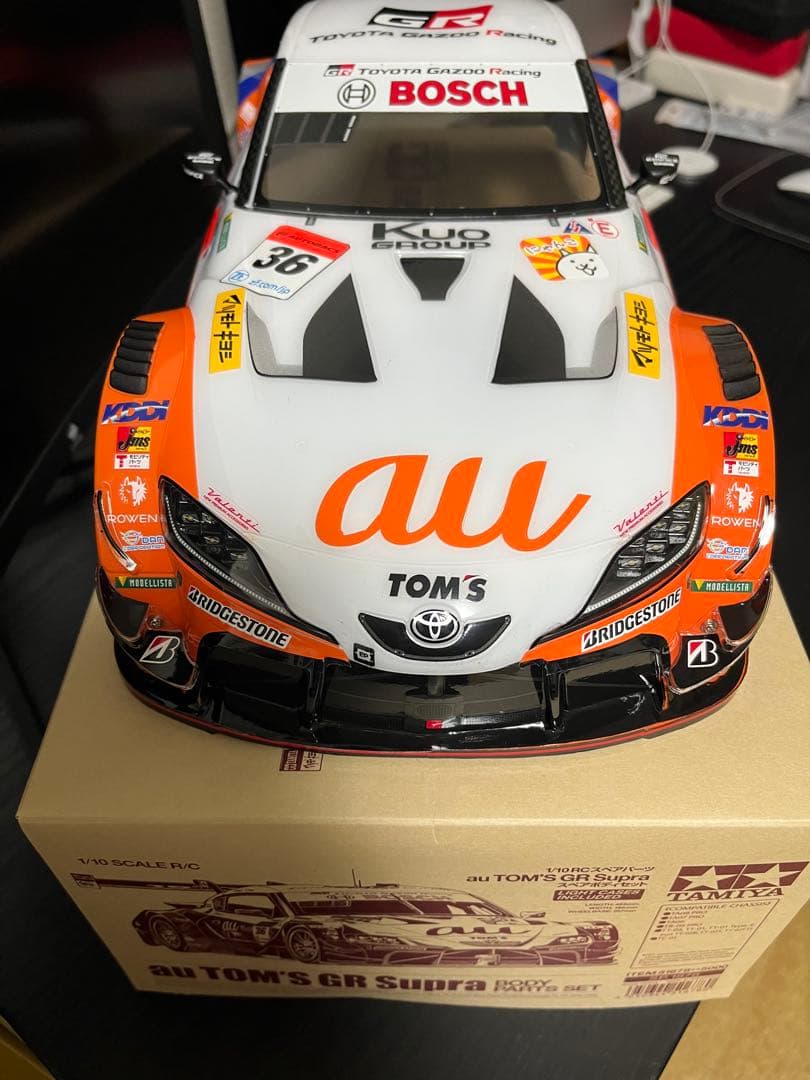 タミヤ 1/10 RC au TOM'S GR Supra スペアボディ - メルカリ