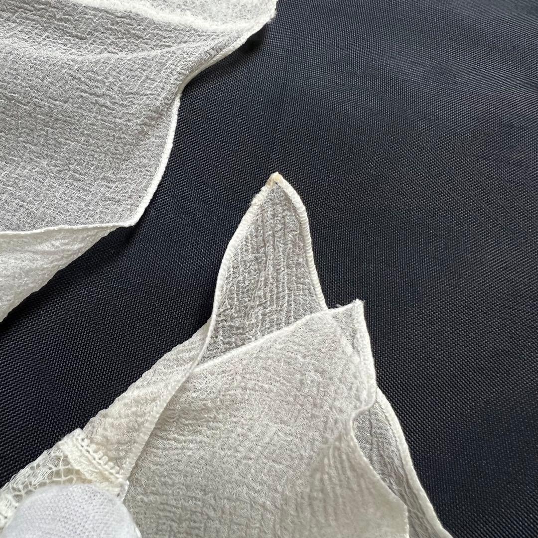 ココボタン✨ CHANEL シャネル フリルシアーシャツブラウス シルク 40