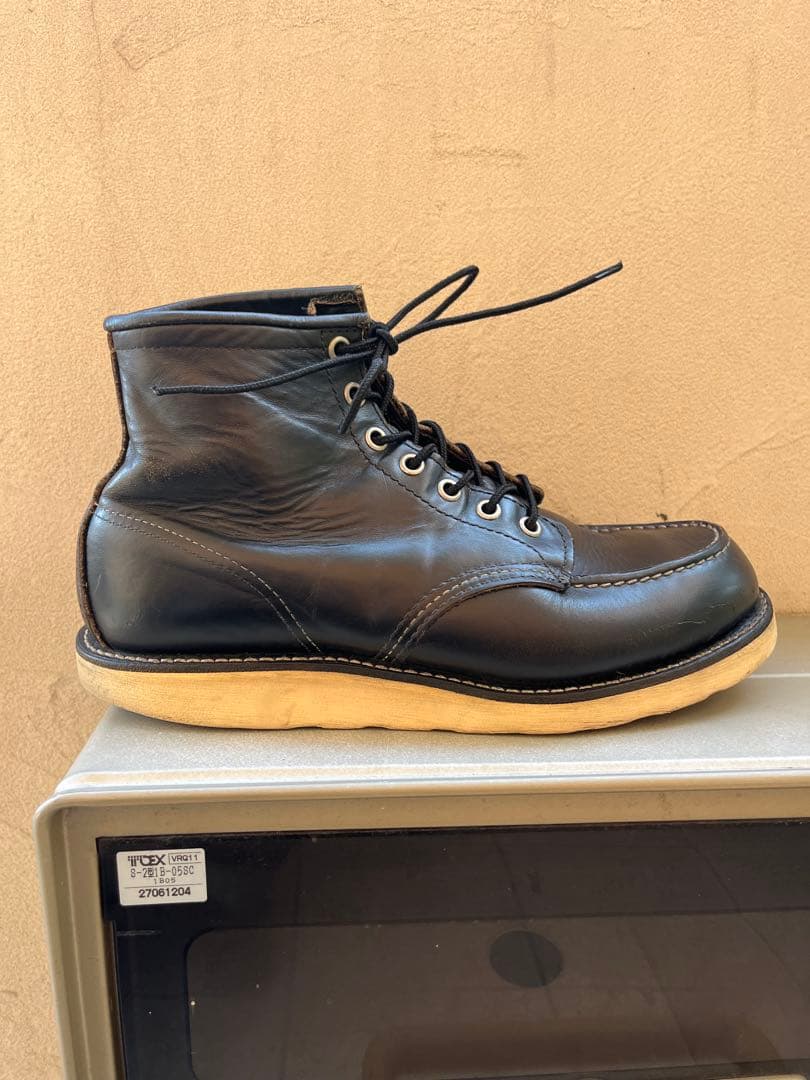 【茶芯/四角犬タグ】RED WING 8179 ブラック 8.5E 26.5cm