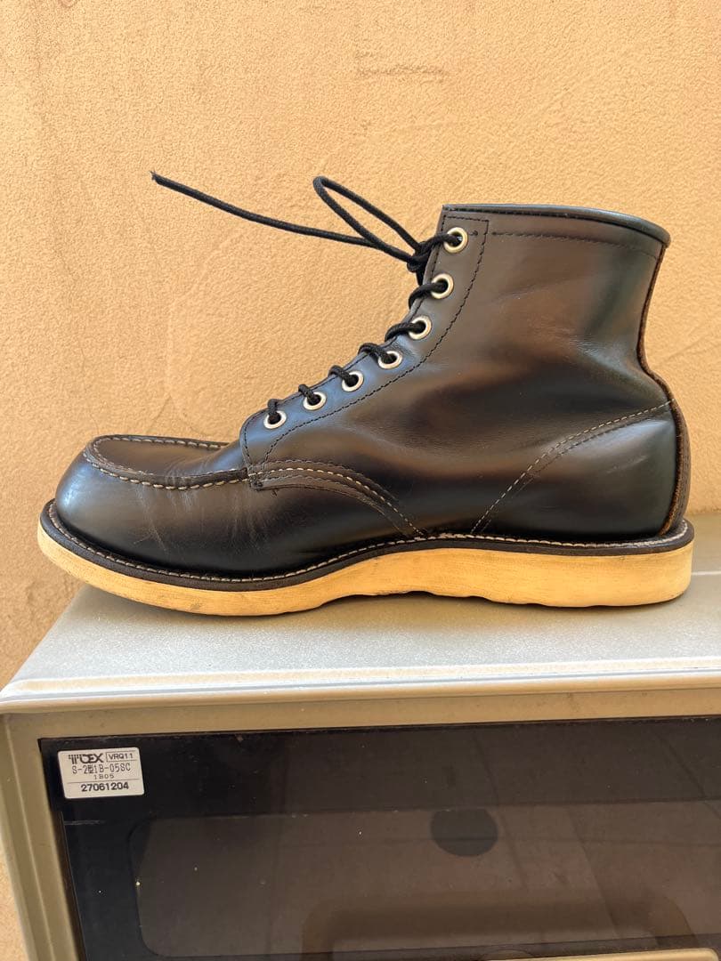 【茶芯/四角犬タグ】RED WING 8179 ブラック 8.5E 26.5cm