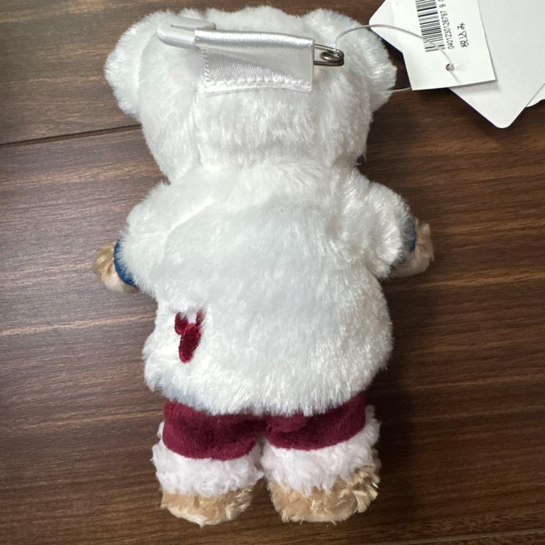 未使用品】ダッフィー ぬいぐるみバッジ 2019 ウィンター タグ付き