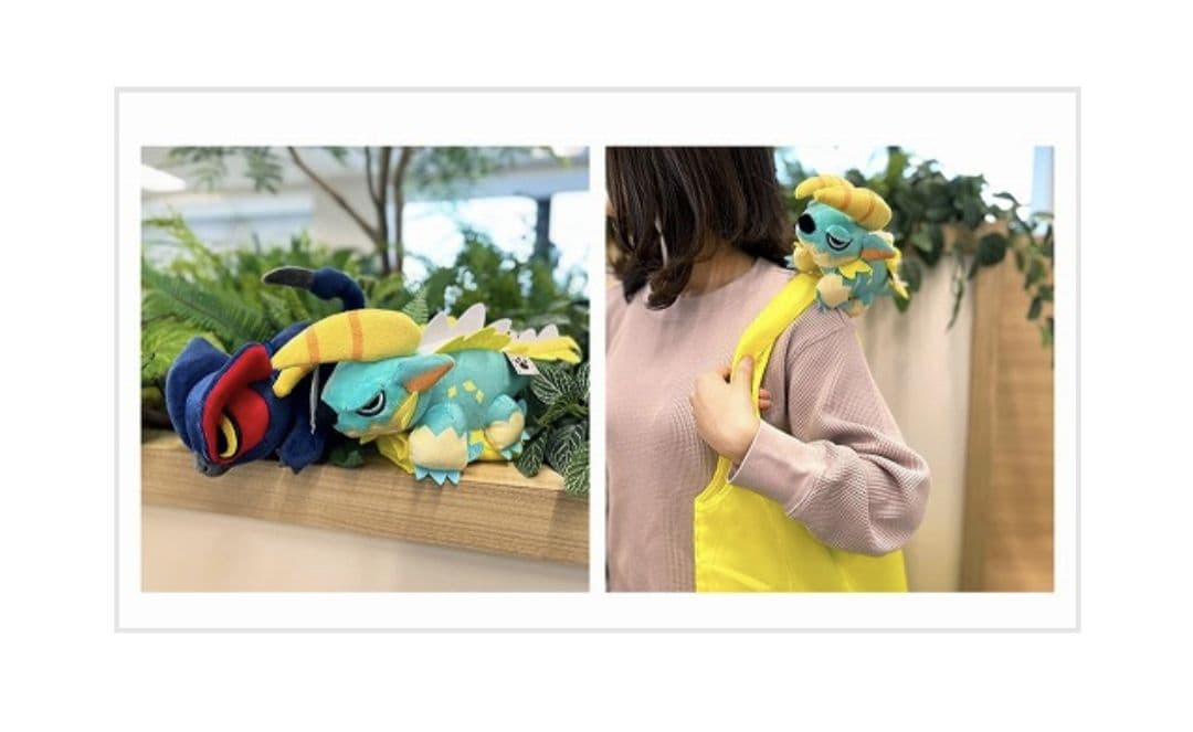 カプコン限定 モンハンライズ ぬいぐるみ付きエコバッグ 全4種セット