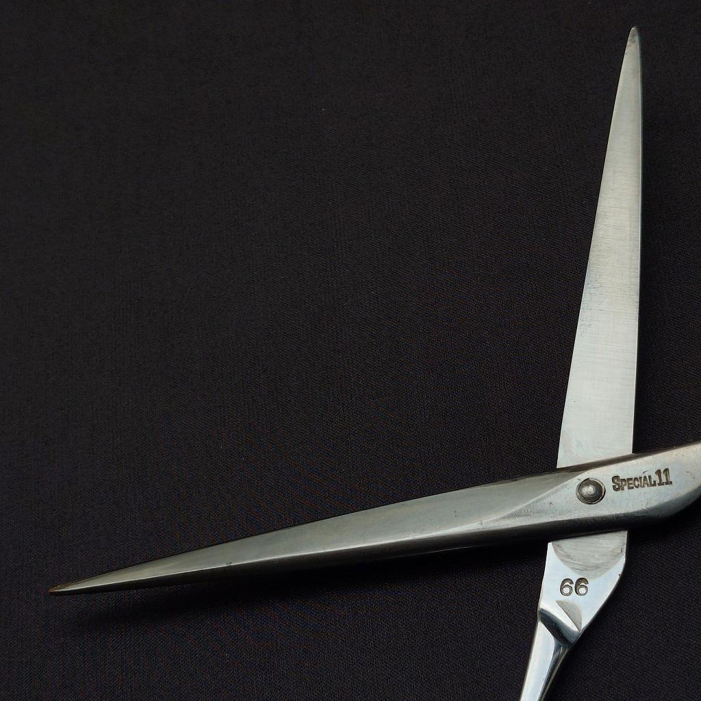 散髪鋏 シザー ニワトリ T.INOUE 全長約190㎜ 散髪バサミ《0344》