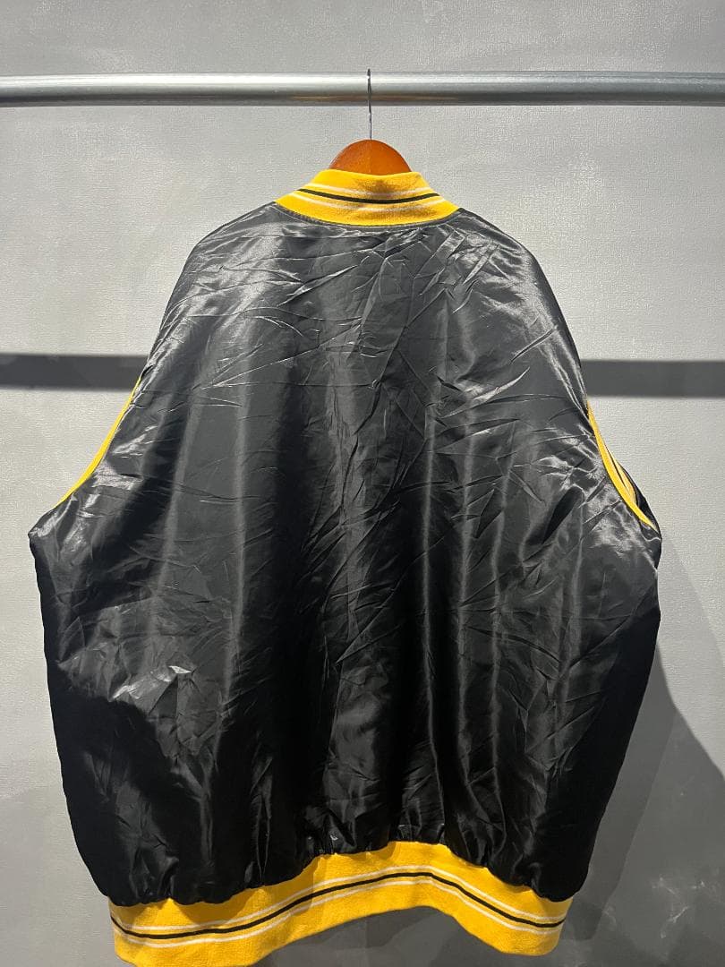 古着】STARTER グリズリーズ ナイロンスタジャン ブラック