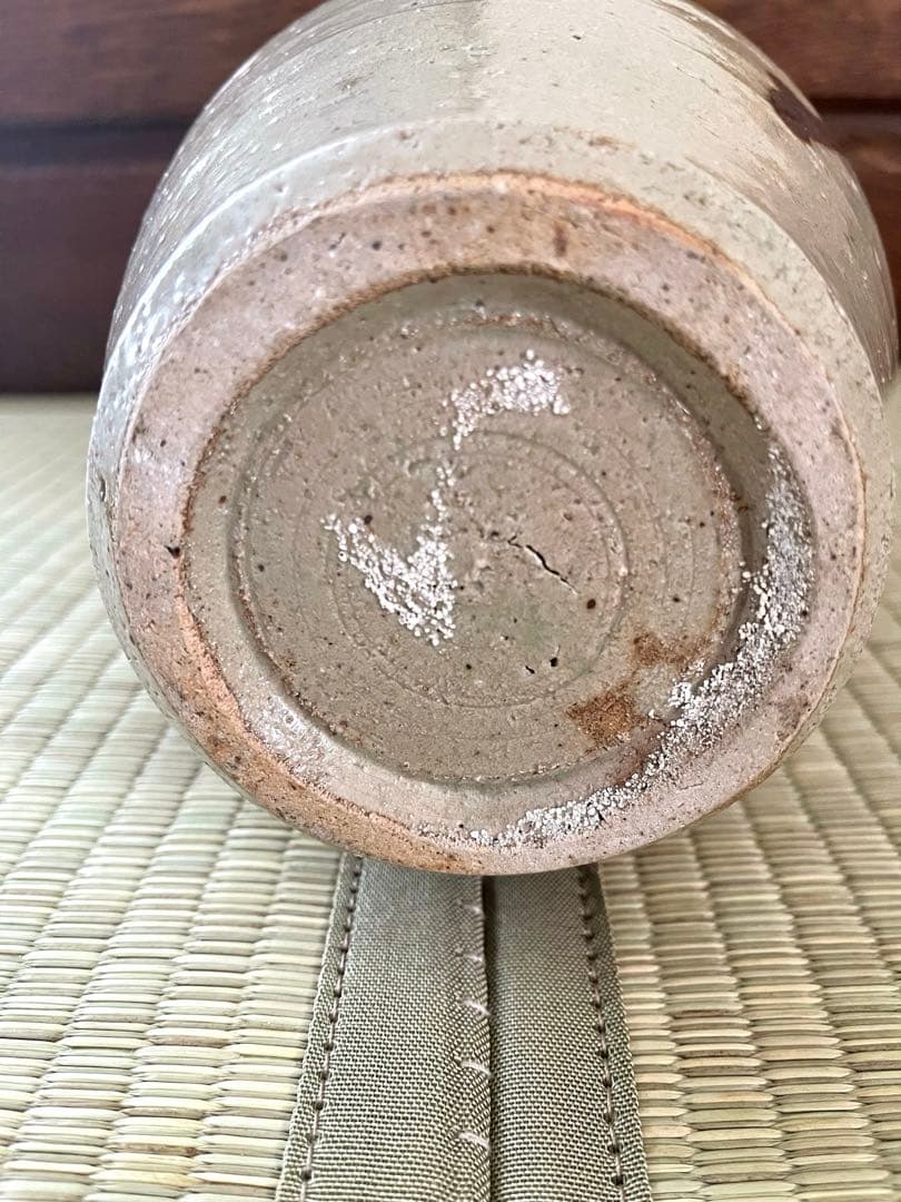 浜田庄司(濱田庄司) 鐵絵花瓶 28.5cm 共箱 鑑定済　益子 人間国宝 鉄絵