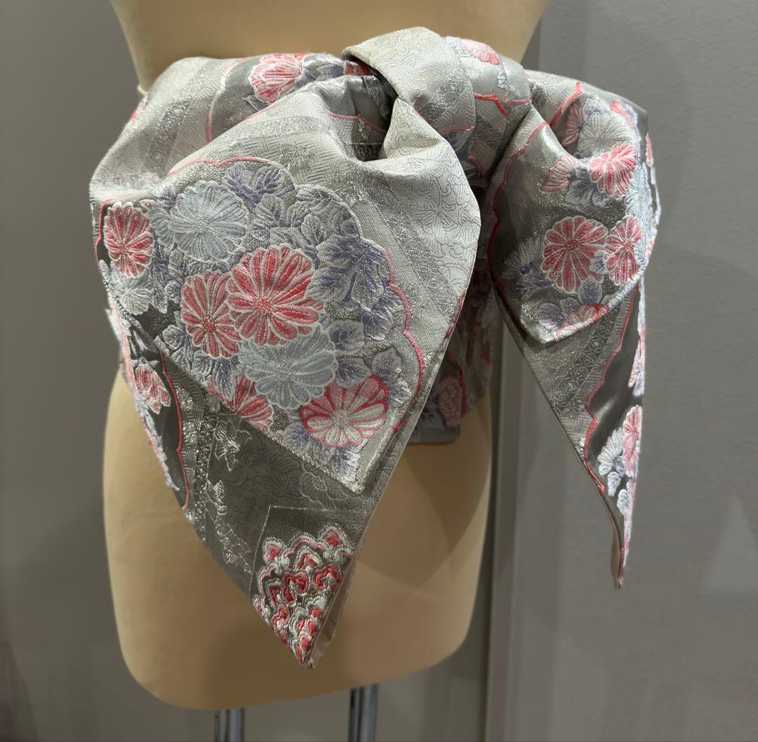 3日間特別価格！早い者勝ち☆ 二部式　作り帯　文庫結び　高級プラチナ箔