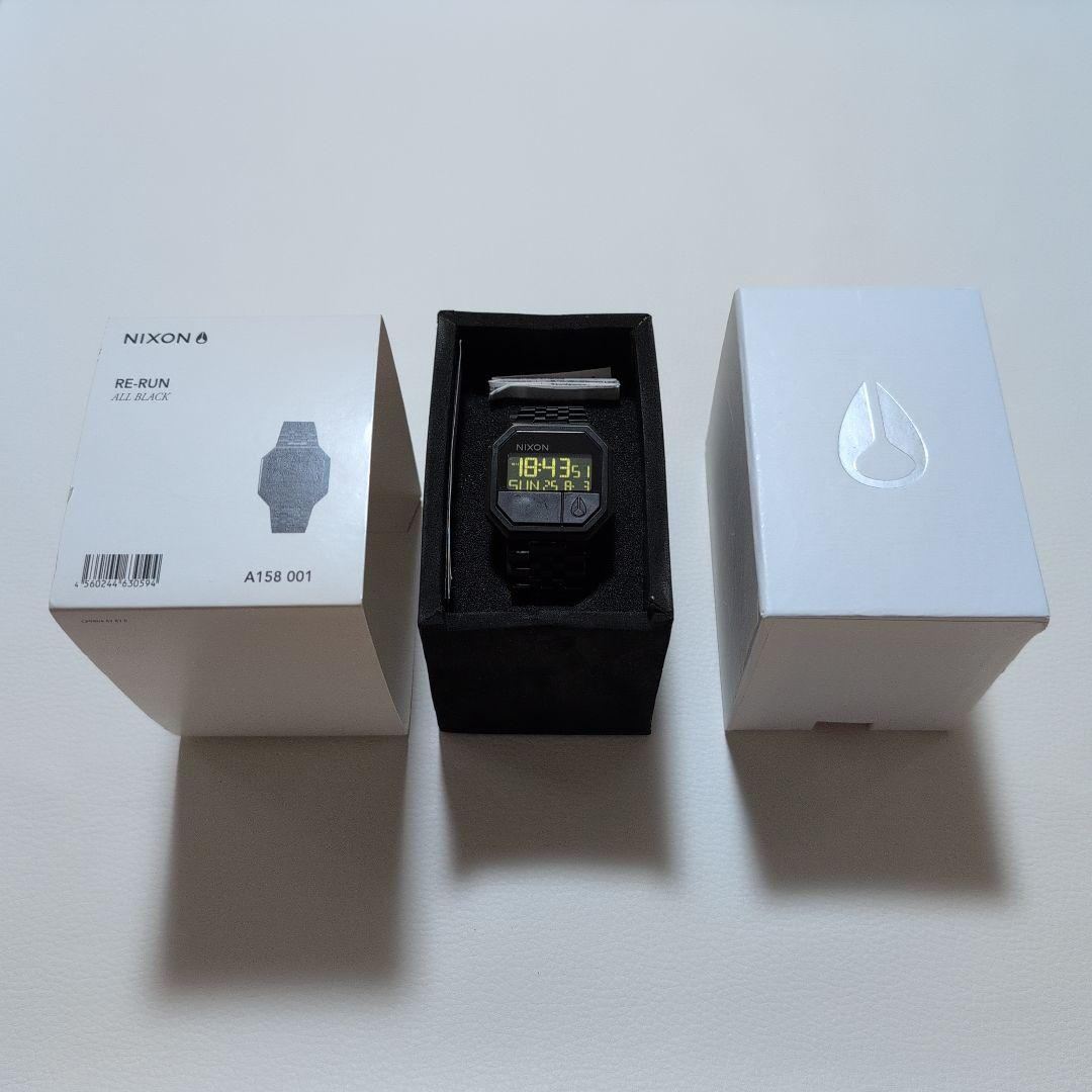 NIXON RE-RUN 腕時計 ブラック A158 001 電池交換済み！！ Re-Run Watch | All Black | Digital – Nixon US