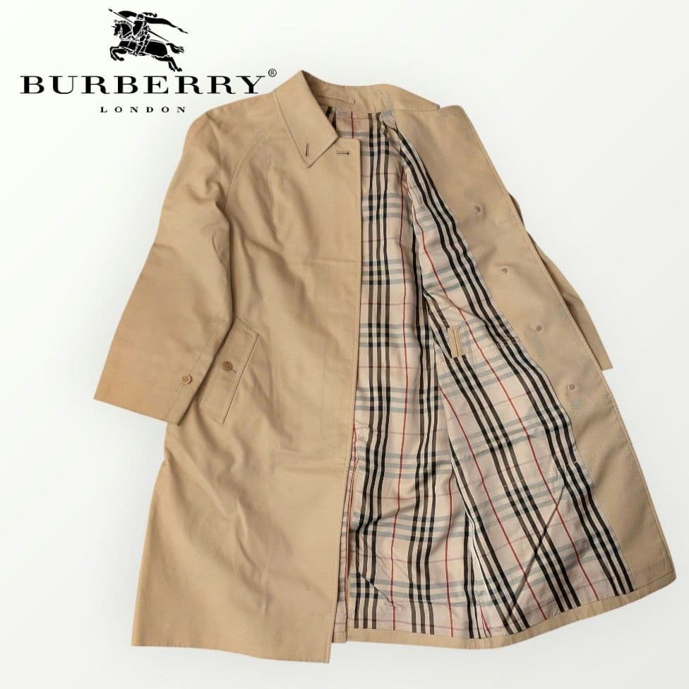 ✨️希少✨️ Burberry ノバチェック ステンカラーコート ヴィンテージ