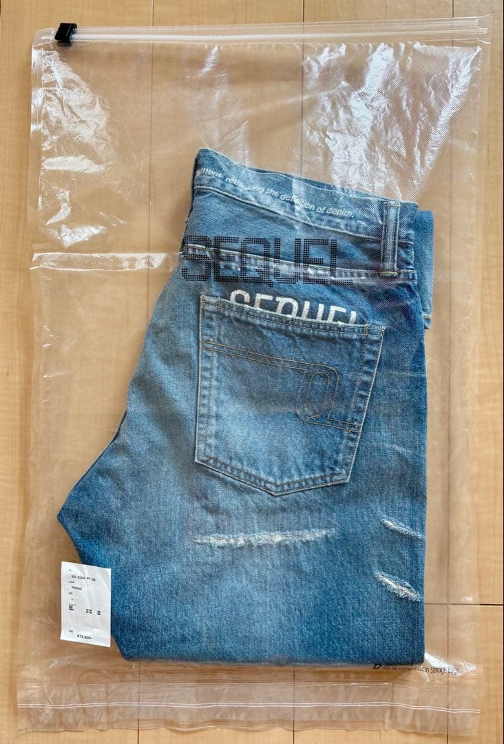 貴重】SEQUELダメージデニム SQ-23SS-PT-05 L 藤原ヒロシ - メルカリ