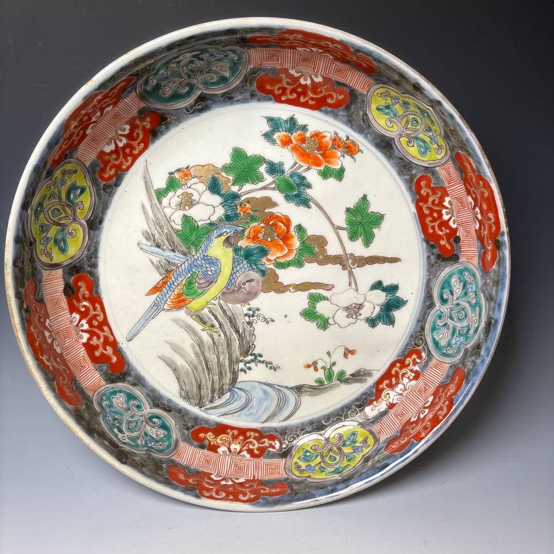 古伊万里　色絵　花鳥文　鉢　明治時代 色絵花鳥文大深鉢 文化遺産オンライン