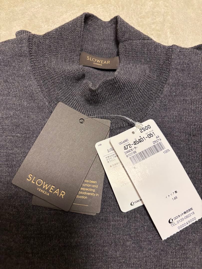 着用1回のみ】ZANONE 12ゲージモックネック25AW 44 定価5.4万 - メルカリ
