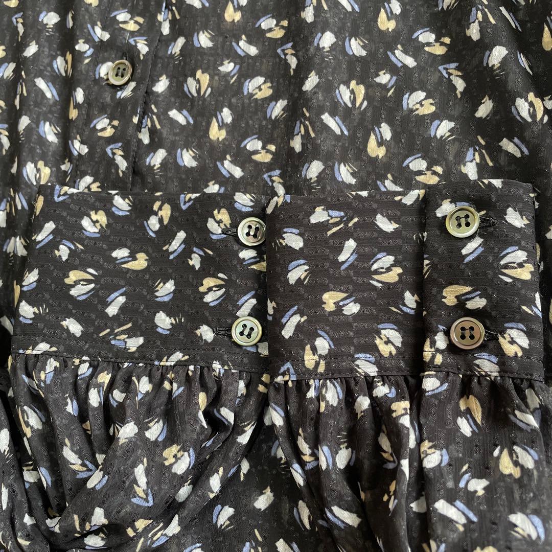 最終価格 Theory luxe セオリーリュクス フラワープリントブラウス