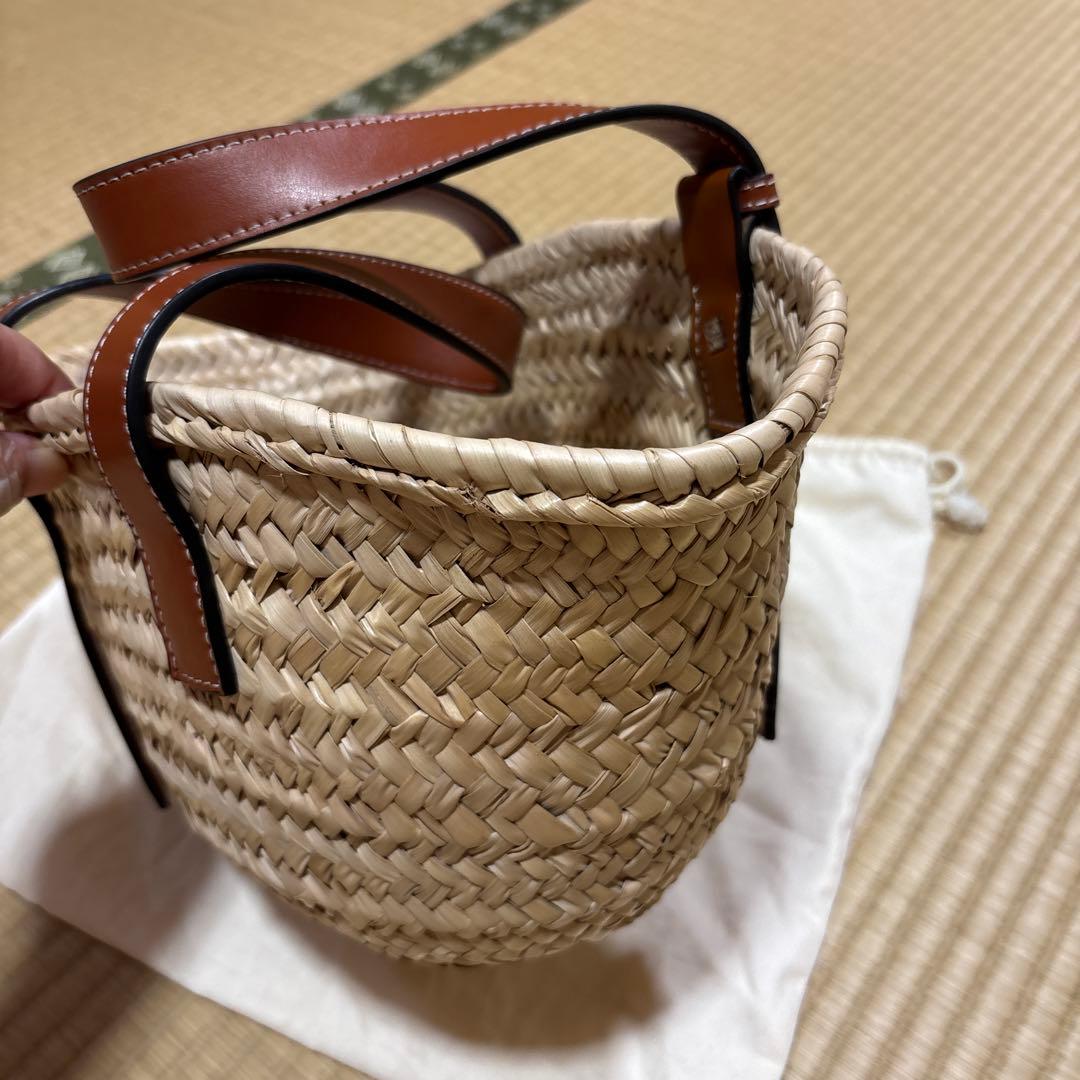 LOEWE ストローかごバッグ ベージュ スモールサイズの通販｜www