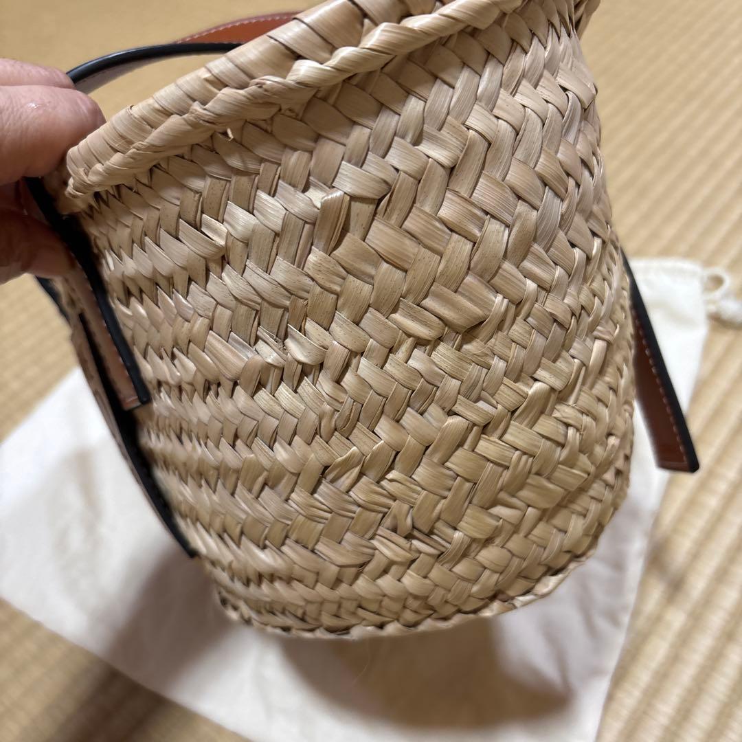 LOEWE ストローかごバッグ ベージュ スモールサイズの通販｜www