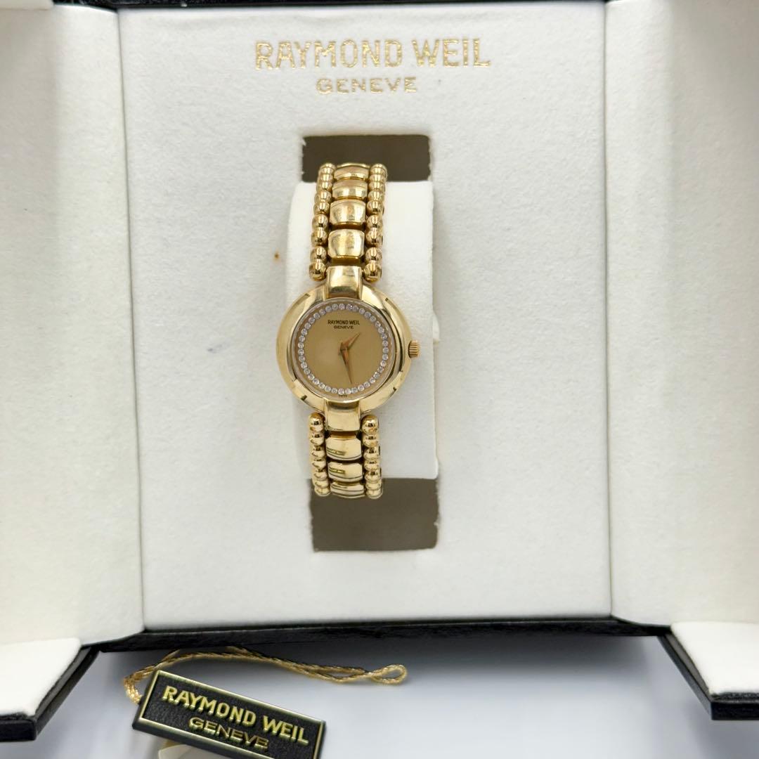 稼働品 レイモンドウィル ダイヤ レディース 腕時計 ゴールド - メルカリ