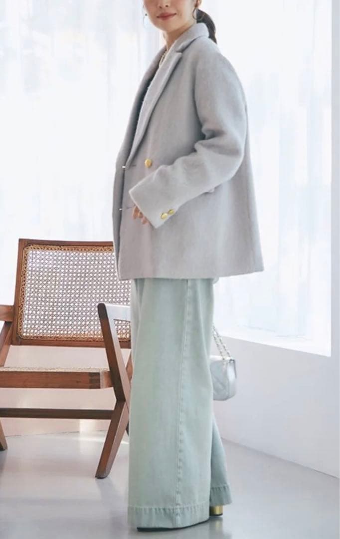 新品】ラブティックボンボン ヘアリーシャギージャケット コート