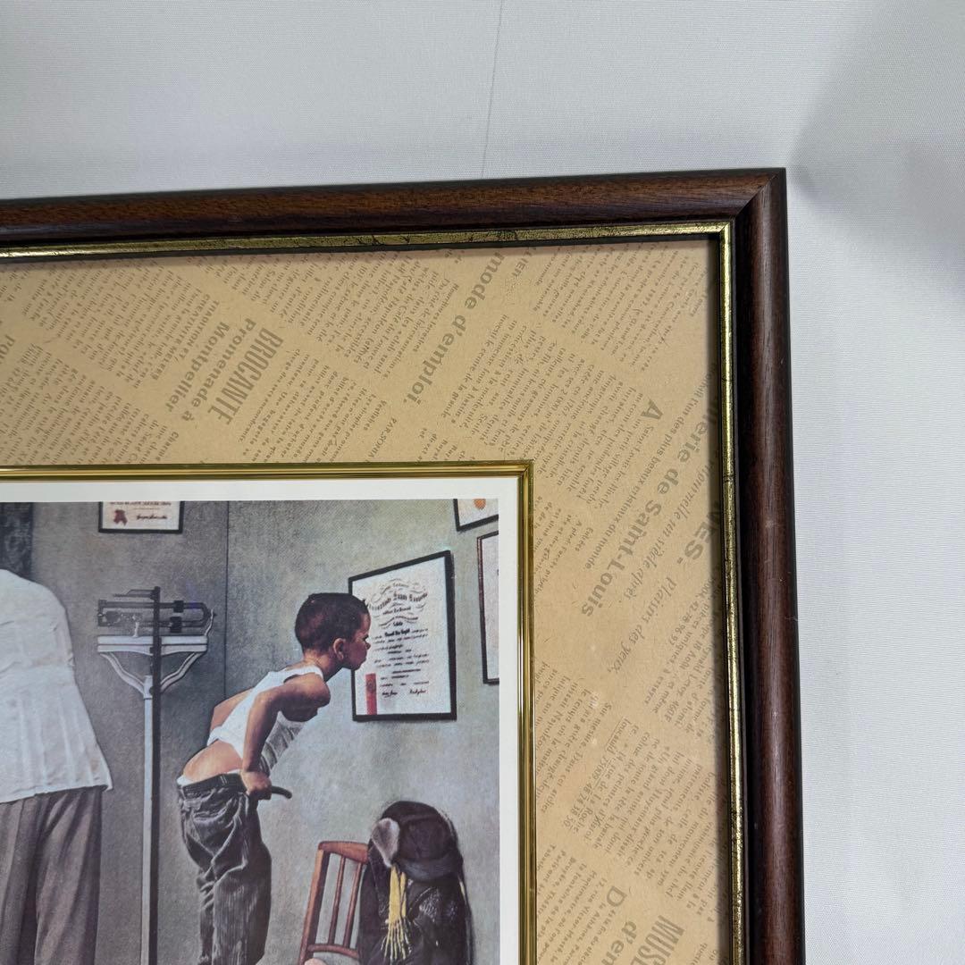 USA ヴィンテージ カーティス ノーマン・ロックウェル 額装 アート