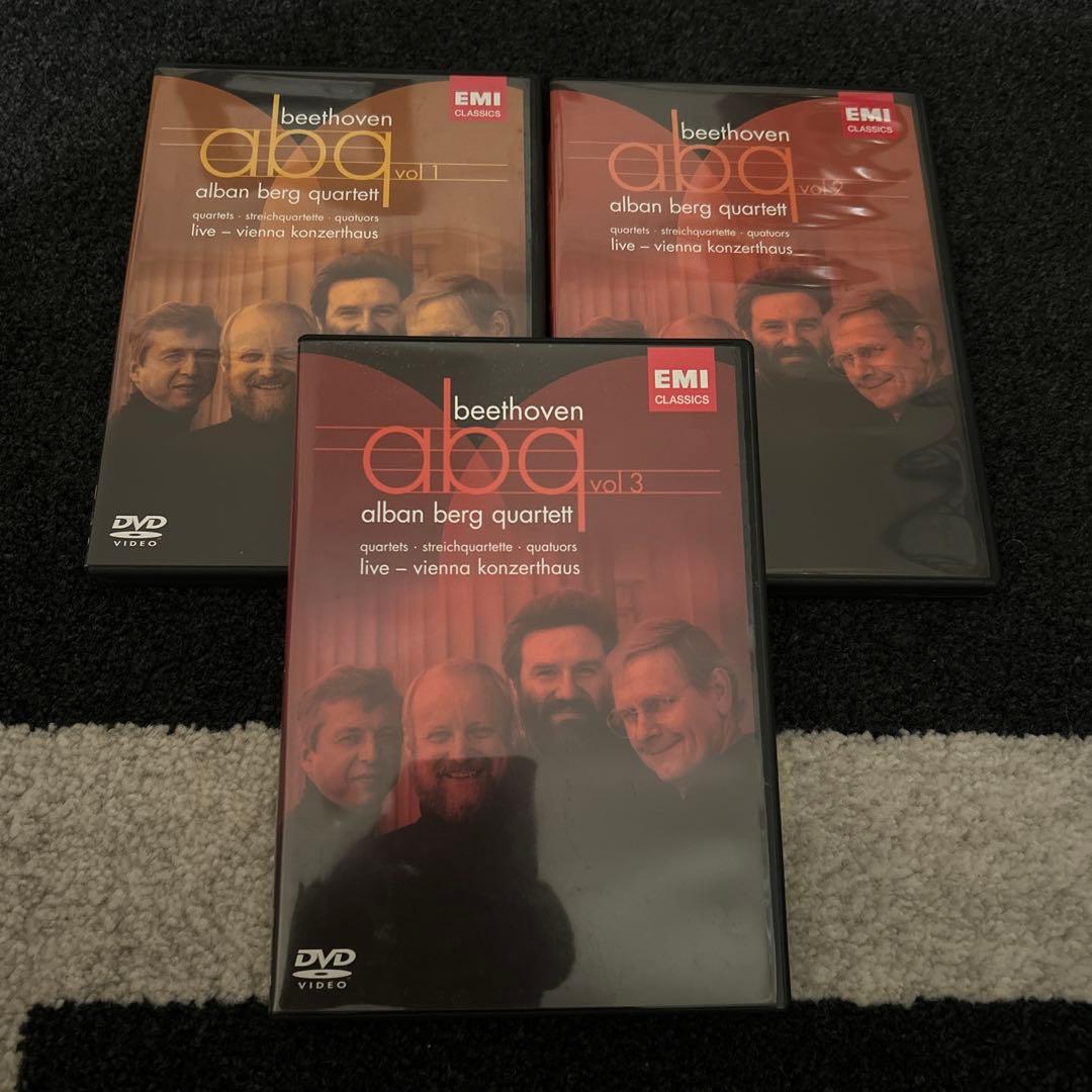 beethoven アルバン・ベルク四重奏団 DVDセット 弦楽四重奏曲全集第1集 アルバン・ベルク四重奏団（1989