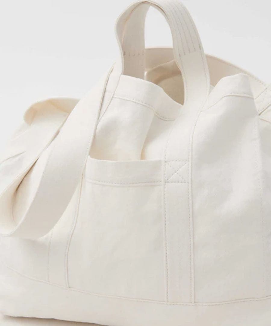 TEKLA キャンバス トートバッグ ホワイト